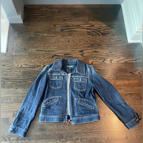 Lauren Jeans by Ralph Lauren Denim Jacket Size M w/ Zip-up Front - Picture 1 of 5
